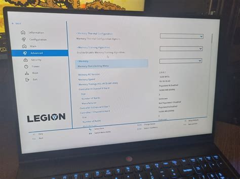 Specifications of Lenovo Legion 5 Pro 16ACH6H (82JQ0019FR) Screen (s) 16 WQXGA LED IPS 165Hz G-Sync HDR400 100 sRGB Retina 500nits (2560&215;1600, anti-glare matte) Processor. . Lenovo legion advanced bios